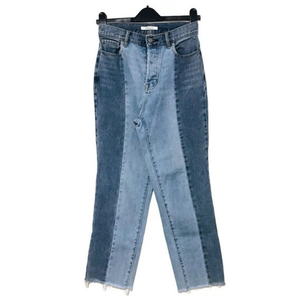 PACSUN Two Toned 100% Cotton High Rise Straight Leg Jeans Women’s Size 25 0